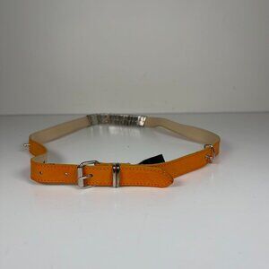 2000s Euro Streetwear Leather Moveable Chains Belt